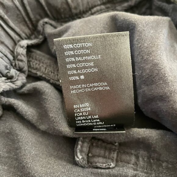 Anthropologie Malin Utility Pants Off Black - Size: Medium - Picture 11 of 13